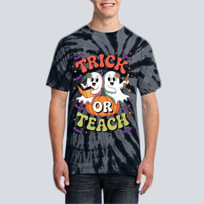 Adult Tie-Dye T-Shirt - Fall Holidays - Trick or Teach Thumbnail