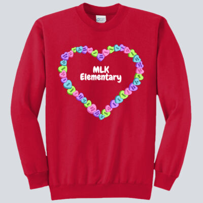 Adult Crewneck - Spring - Valentine's Heart Thumbnail