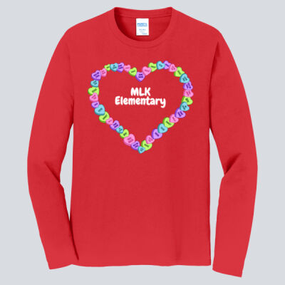 Adult Long Sleeve Shirt - Spring - Valentine's Heart Thumbnail
